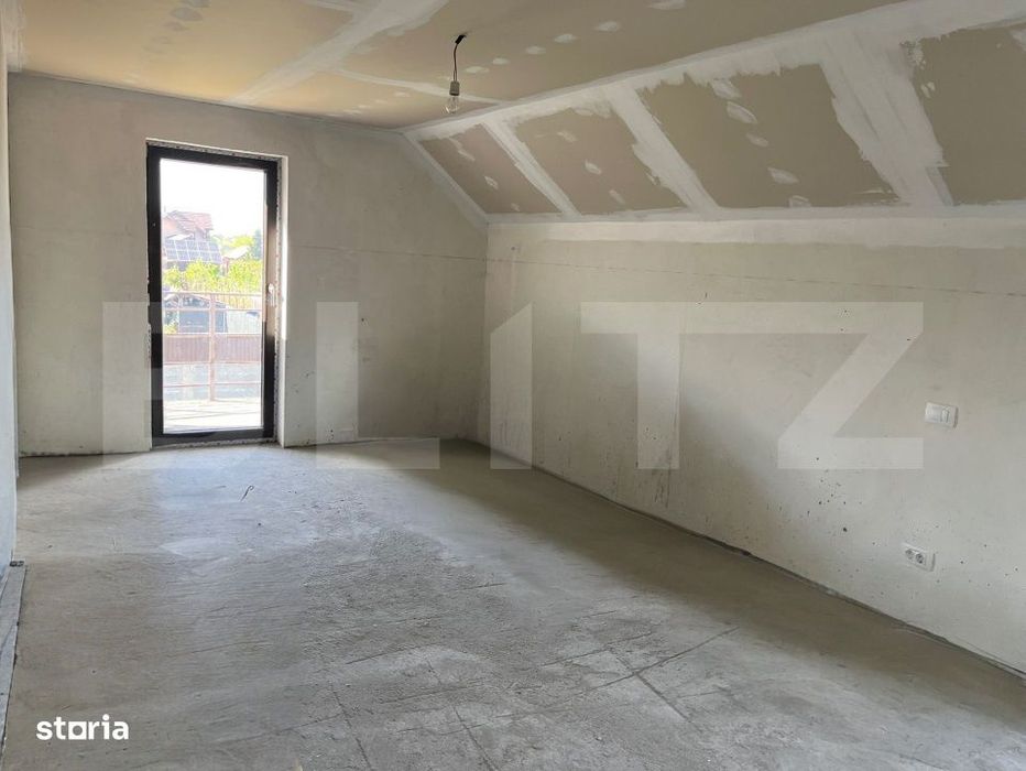 Casa P+M, semifinisata, 150 mp, 595 mp teren, Cart. Popoveni