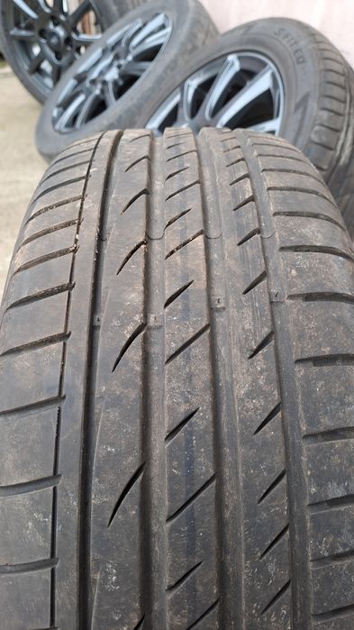 Vând 4 jante 4x108 cu anvelope