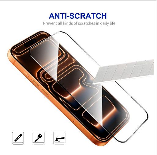 5d стъклен протектор за apple iphone 17 pro