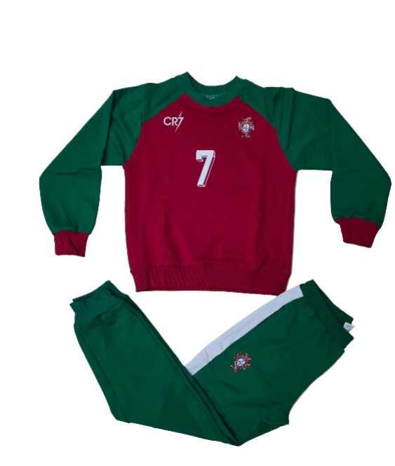 Сет от 3 части: Блуза, Суичър, Екип с къс ръкав  Роналдо Португалия