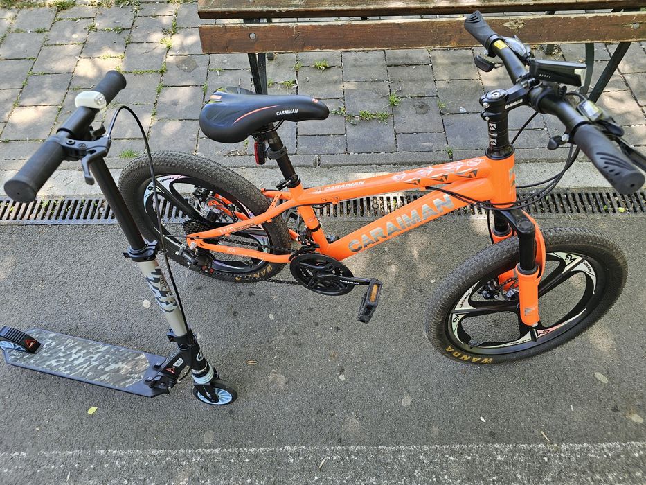 De vânzare bicicleta + trotineta