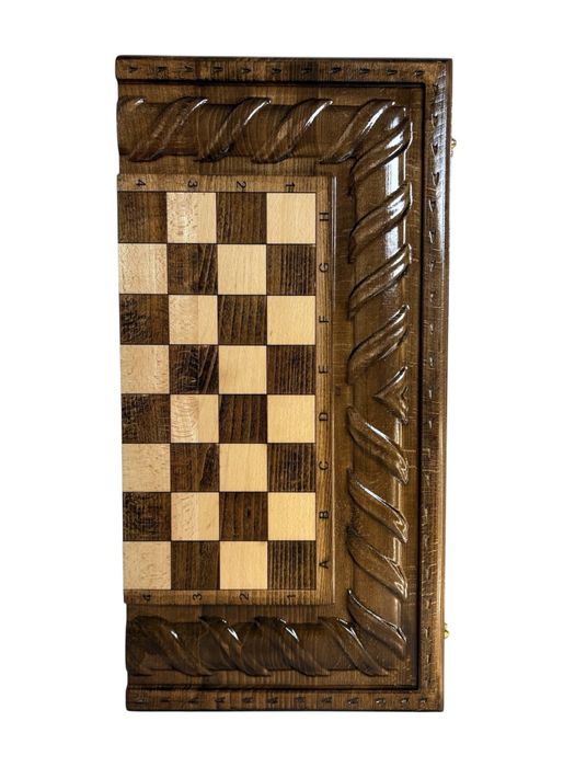 Joc sah si table din lemn masiv lucrat manual. Set table Royal 10013