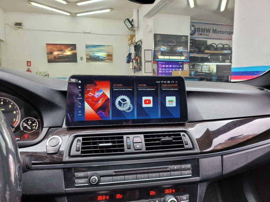 Навигация с ANDROID 14 8GB RAM 128GB HDD BMW F10 F11 БМВ Ф10 Ф11 CIC NBT + Apple Carplay
