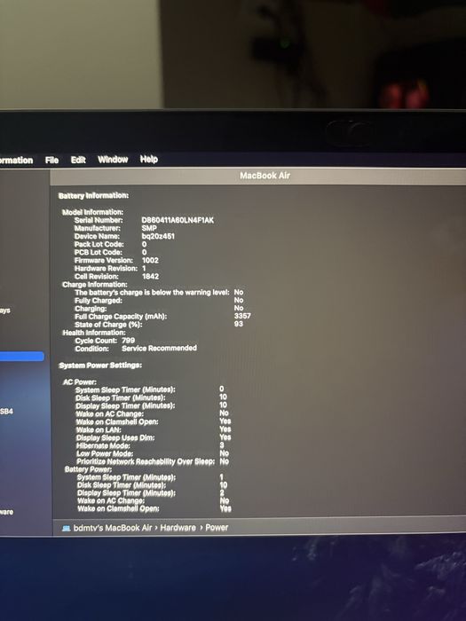 Apple Macbook air 13 i5 2020