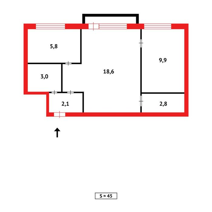 S  2-х ком на Востоке