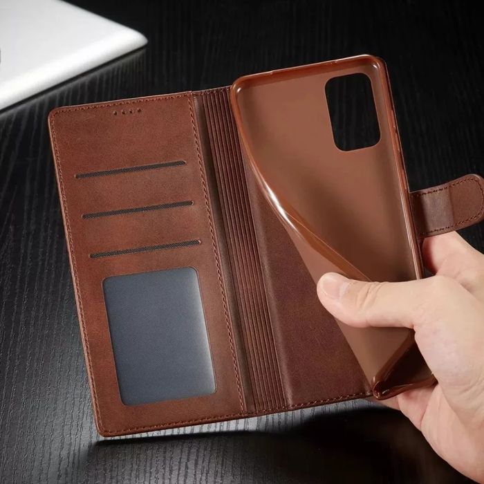 Кожен Калъф Тип Тефтер за Samsung Galaxy S25 S24 S23 Ultra S22 S21 360