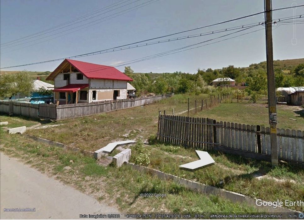 Vând teren Vorovești comuna Miroslava ,SCHIMB