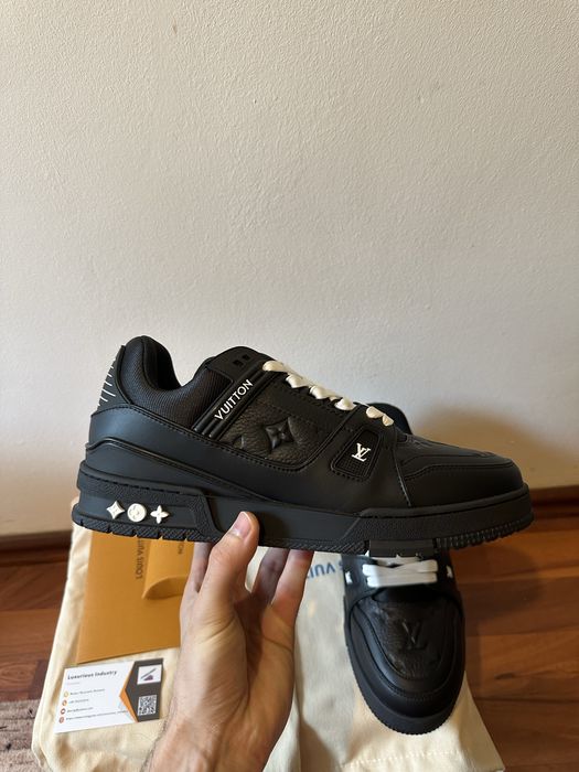 Louis Vuitton Trainer Black Embossed Monogram