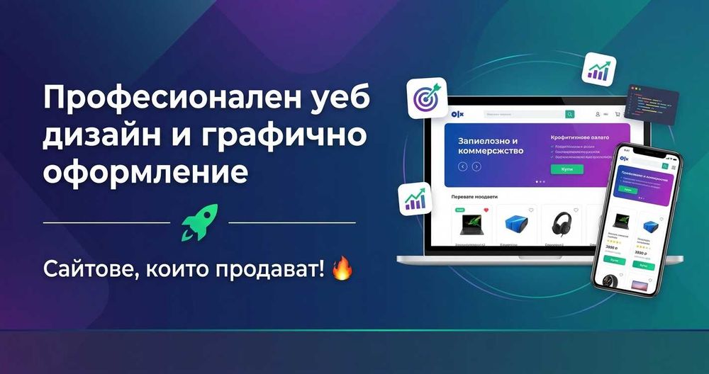 Професинален уеб дизайн и графично оформление| Сайтове, които продават!