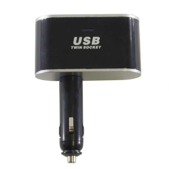 Разклонител за запалка с 2 гнезда и 2 USB - PG151