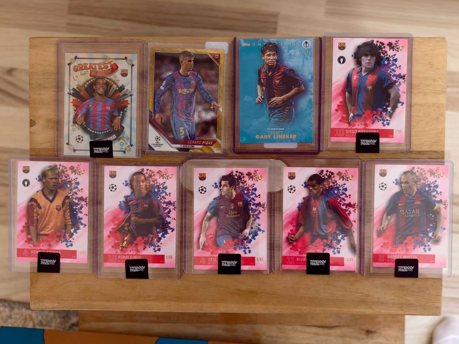 Футболни карти Panini, Topps Barcelona,Real Madrid, Messi,Ronaldo и др