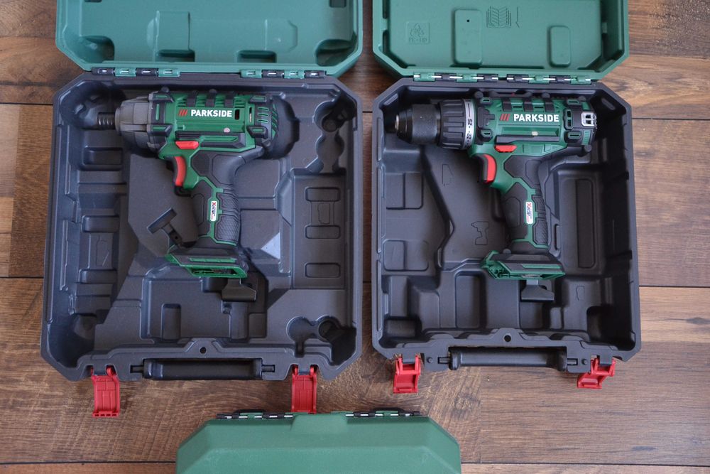 Нови куфари за винтоверти Parkside за 12V и за 20V
