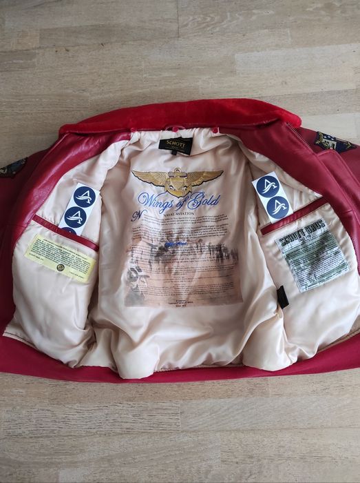 Geaca pilot aviator din piele SCHOTT, model G 1, US Navy