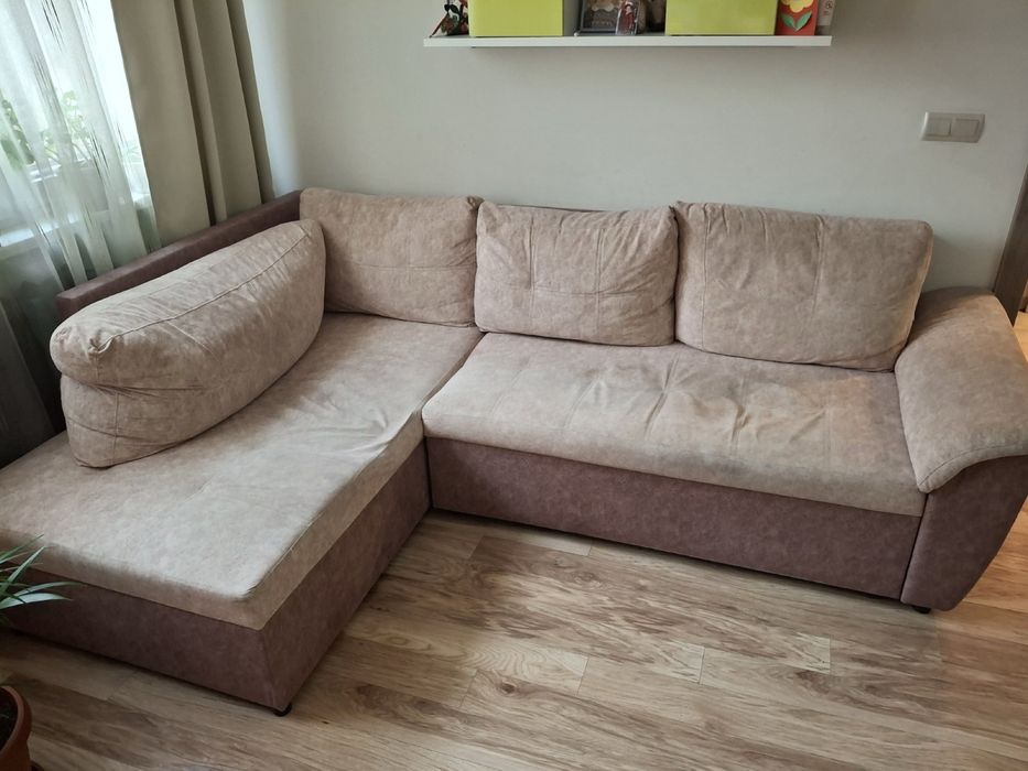 Диван ъглов (255х 170 см) и функция сън