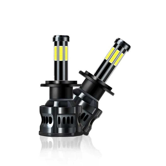 300W ЛЕД крушки за фар 8LED H7 6000K 12V, диодни крушки за фарове