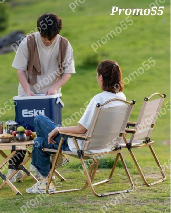 ПРОМО! Сгъваем олекотен стол за къмпинг, плаж, градина, тераса, пикник