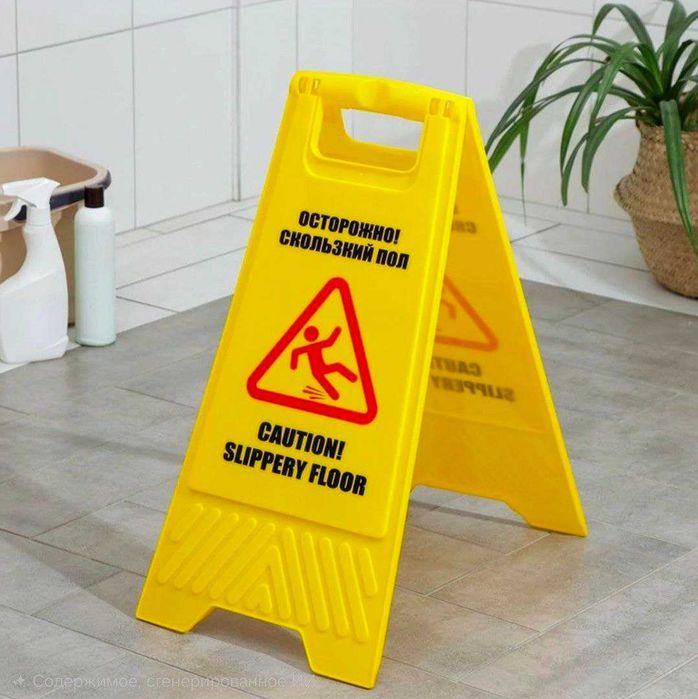Знак "Мокрый пол"