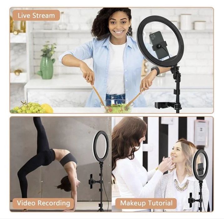 Ring Light със статив и аксесоари Deluxe комплект