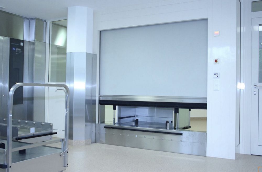 Скоростные ворота для фармацевтического и медицинского сектора