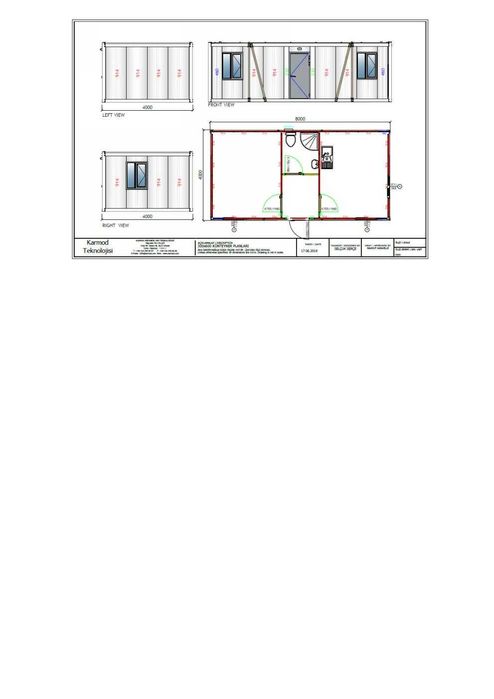 Офис/Жилищен Фургон 4*8м. -две стаи с тоалетна+Душ! Безплатна Доставка