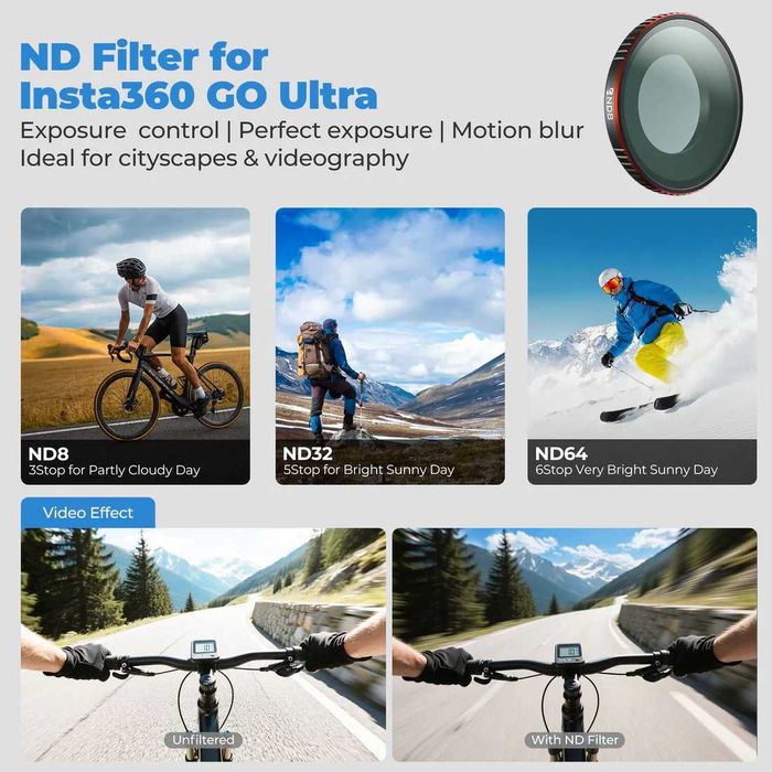Freewell Insta360 GO Ultra Mega Pack комплект от 10 филтъра