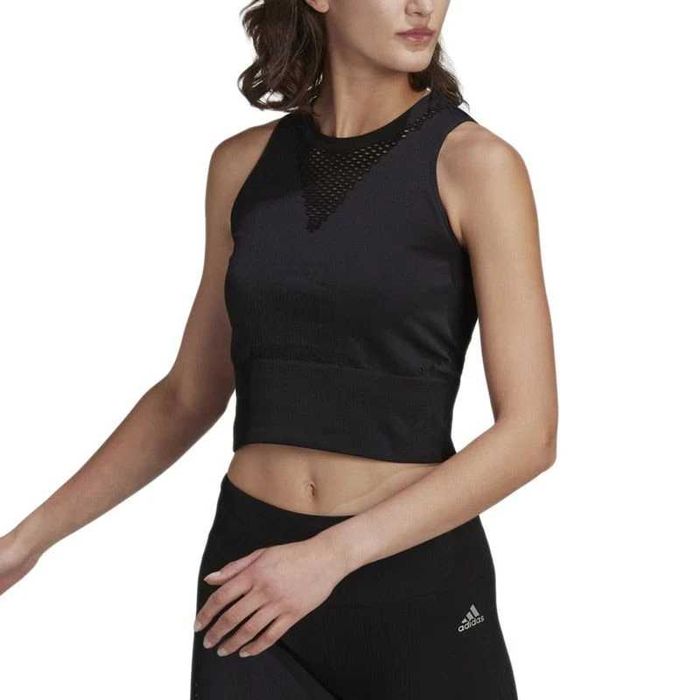 adidas Run Fast Aeroknit Running Crop Top