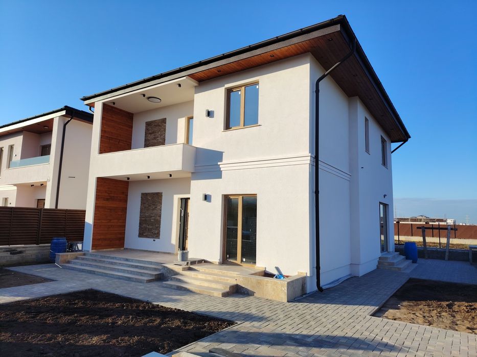 Vila Dobroiesti 5camere, 3 bai, cartier rezidențial, strada ASFALTATA