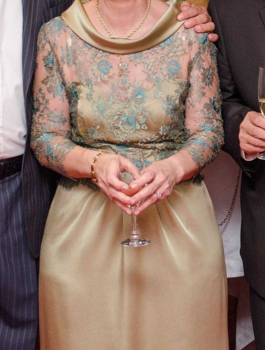 rochie ocazie satin si dantela