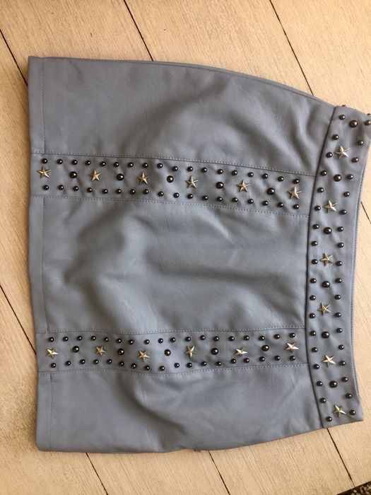 Пола на Topshop от еко кожа , светлосиния