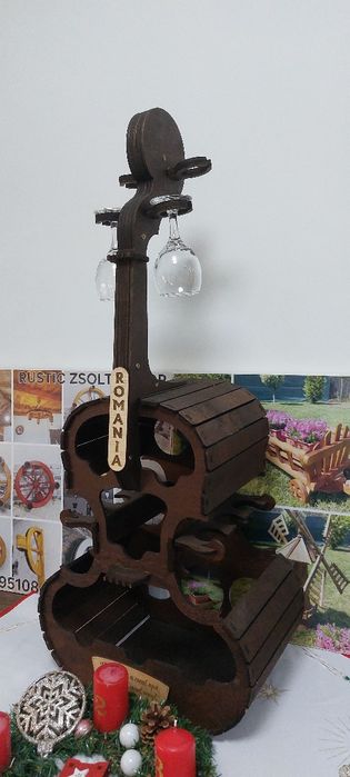 Suport pentru sticle de vin violoncel