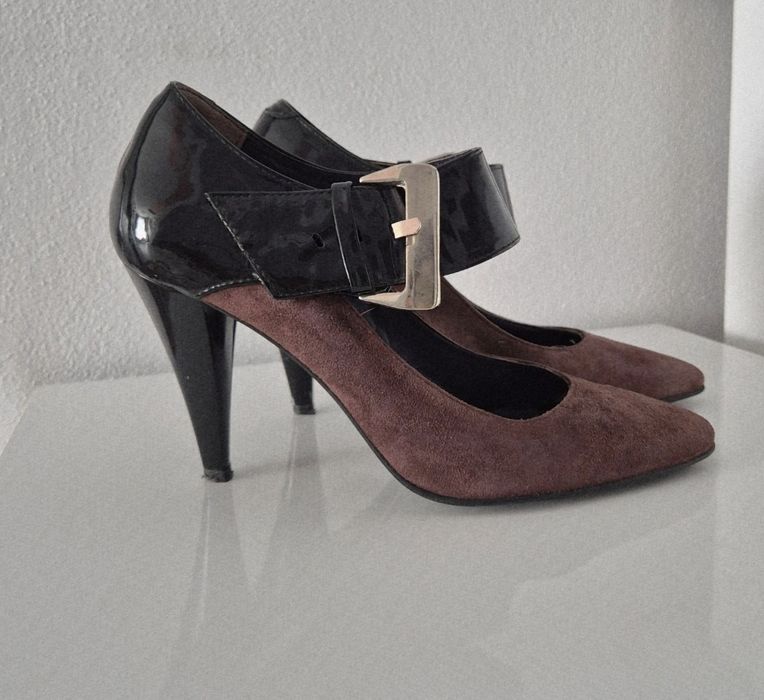 Pantofi eleganti de dama  din piele naturala