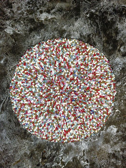 Подставка под горячее из бисера