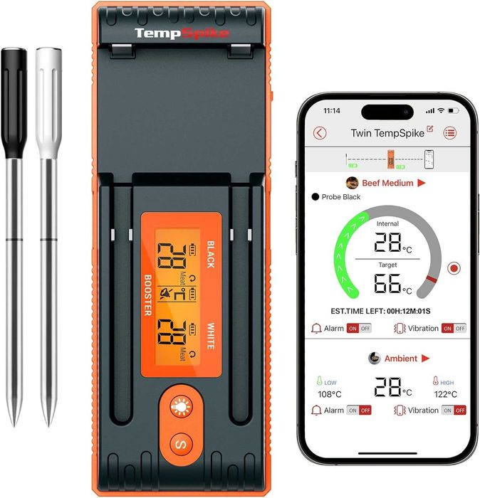 Termometru wireless 2 sonde ThermoPro TwinSpike BT Wifi