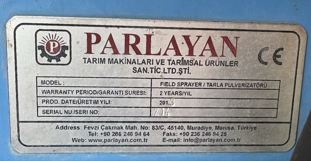 Пръскачка parlayan