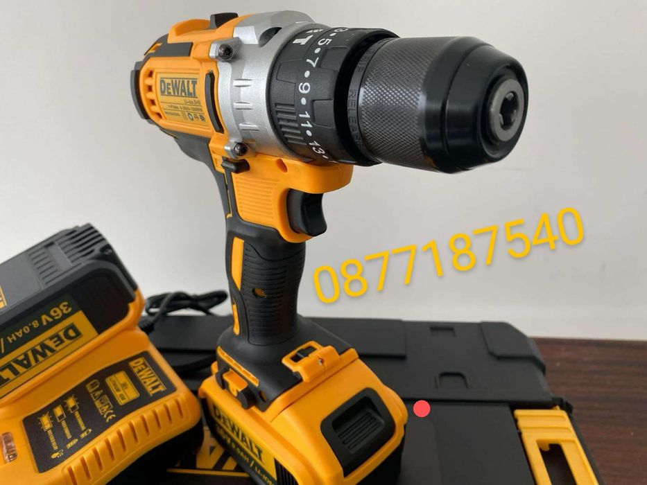 Ударен безчетков винтоверт DeWalt 24/36V