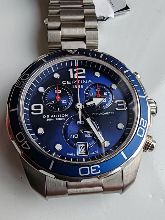 Ceas Certina DS Action Chronograph Quartz Chronometer 43 mm 300 m W. R