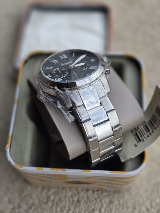 Ceas sigilat Fossil Grant Chronograph diametru 44mm, otel inoxidabil