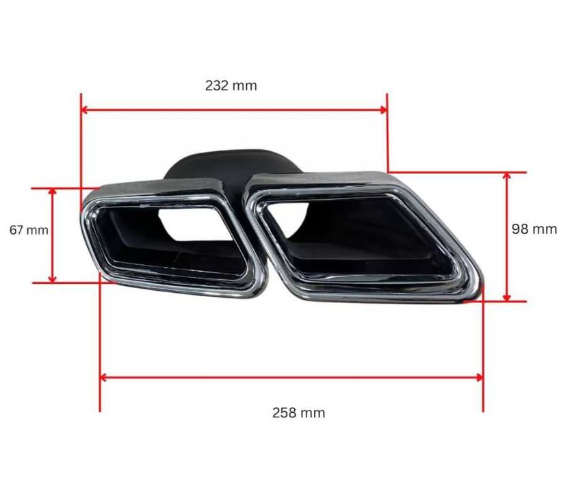 Накрайници за Mercedes W222 S-Class /W212 E-Class 2012+ AMG S63 DESIGN