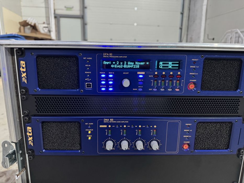 Rack / amplificatoare XTA DPA 80 / DNA 100