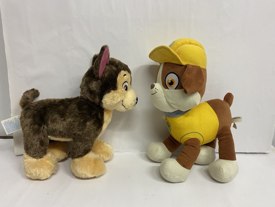 Lot 2 jucării din pluș cațel Patrula Catelusilor NICKELODEON 35 cm