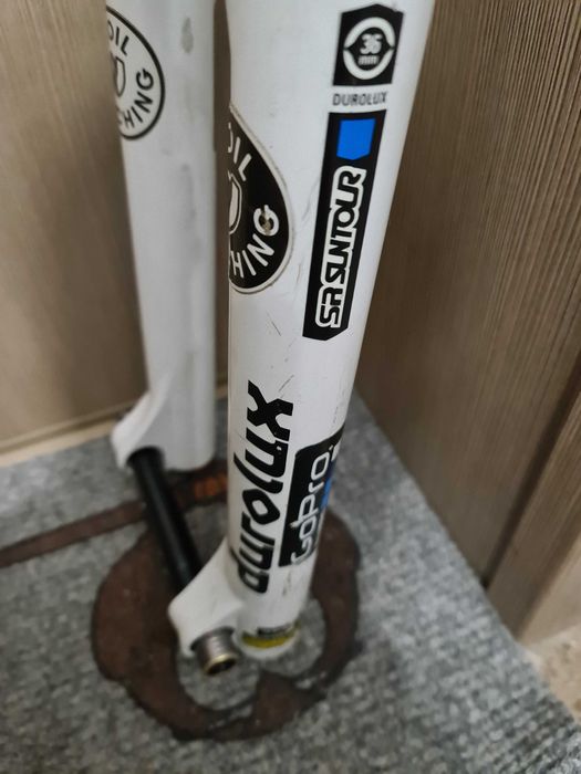 Висок клас Въздушна вилка 160мм ход Suntour Durolux TA RC2 27,5 - 29" SLX дерайльор, педали, лапа, леко кормило, корубели на куха ос Shimano