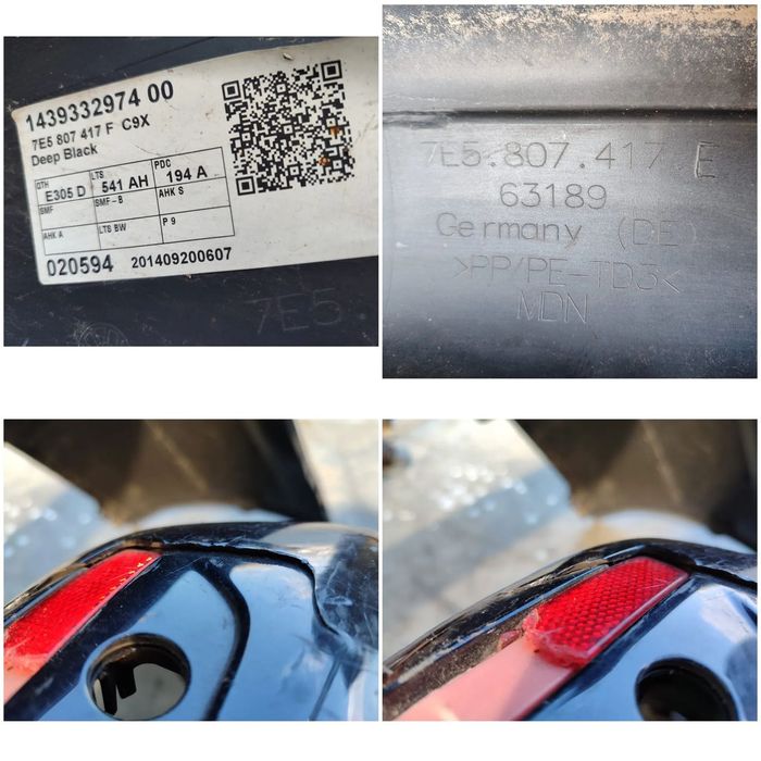 BARA SPATE VW TRANSPORTER T5 FACELIFT (T5.1) / T6 VAN / MULTIVAN / CARAVELLE / COD OEM 7E5807417F / 7E5807417E 2010-2019 (4E3)