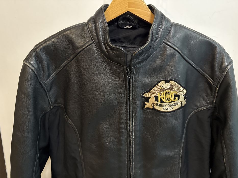 Geacă Moto Piele Akoury S – Ediție Harley H.O.G. – Mesadă Thermolite & Aerisiri