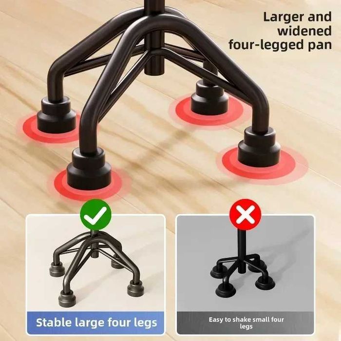 Трость четырех ногий с двумя захватами FL-03