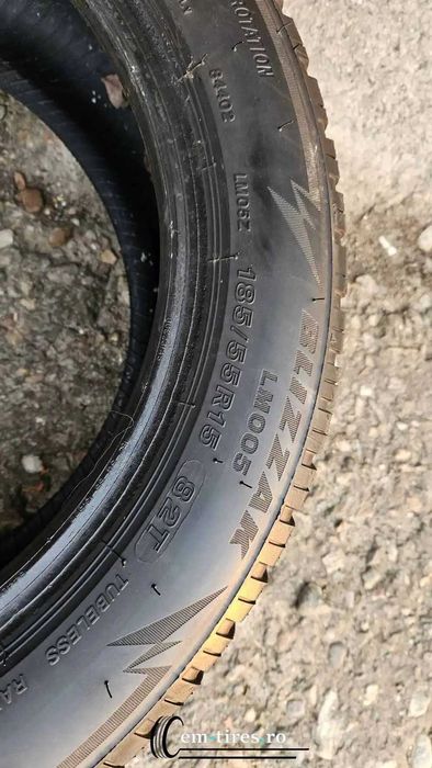 SET 4 Anvelope Iarna 185/55 R15 BRIDGESTONE Blizzak LM005 82T
