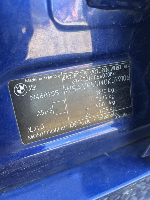 Vand bmw seria 3 fiscal pe loc sau schimb