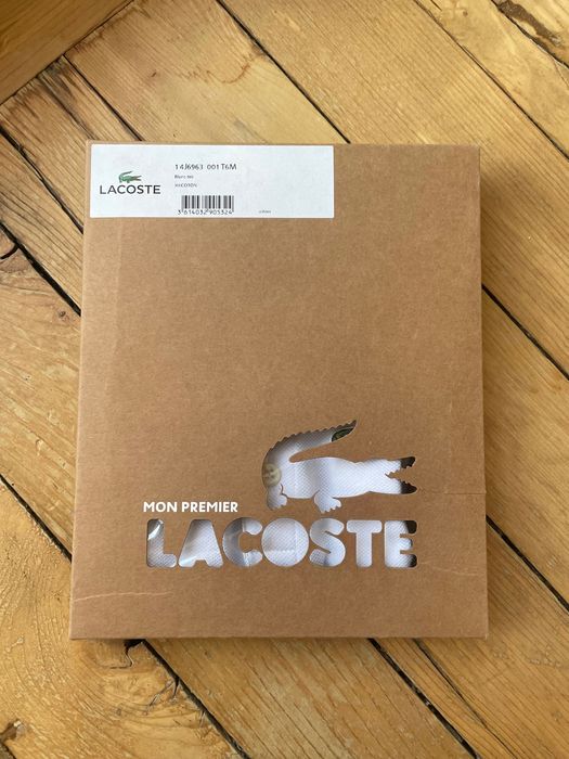 Lacost ново бебешко боди 68см органичен памук