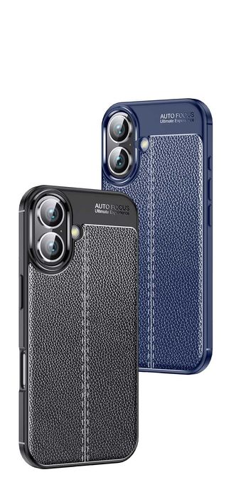 Husa Premium Antisoc model tip PIELE pentru iPhone 16 / 16 Plus / 16e