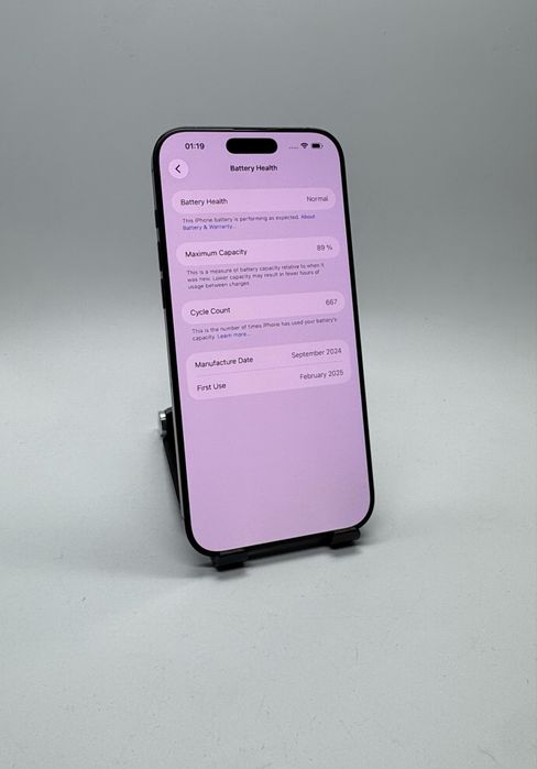 iPhone 16 Pro Max Black - 256Gb - Stare Foarte Buna + Garantie