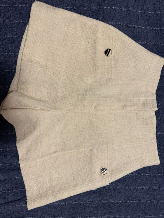 Къси панталони туид с висока талия Sandro